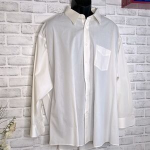 Damon Mens Button Down Dress Shirt Big & Tall Neck 19